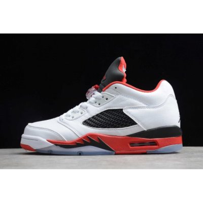 Nike Erkek Air Jordan 5 Retro Low Kırmızı Basketbol Ayakkabısı Türkiye - DRNVTS40